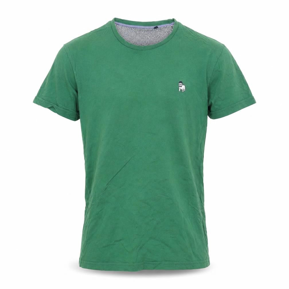 Spitalfields Men's Green Crew Neck T-Shirt, Size S