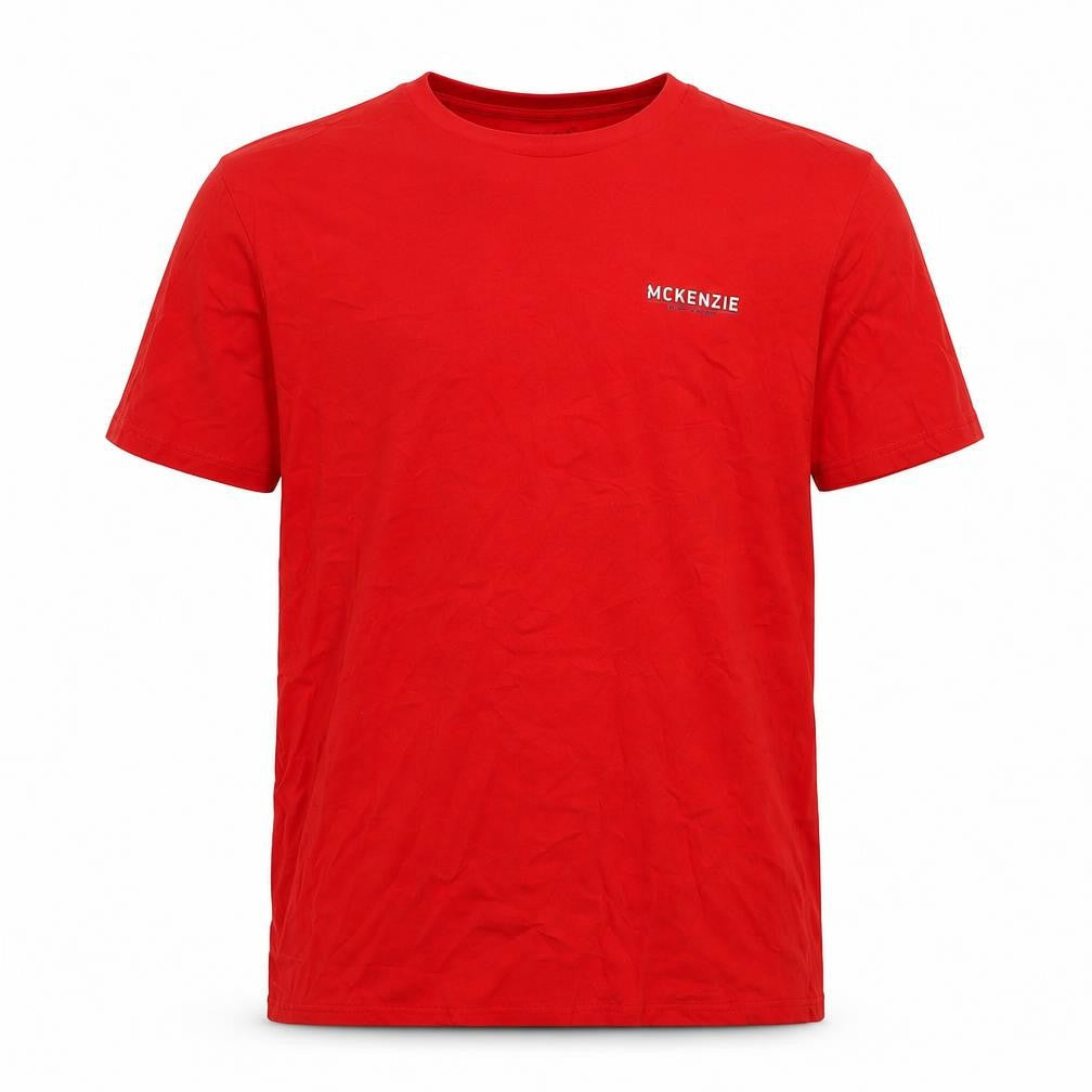 McKenzie Men's Red Crew Neck T-Shirt Size L