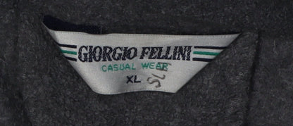 Giorgio Fellini Men's XL Grey Full Zip Jacket