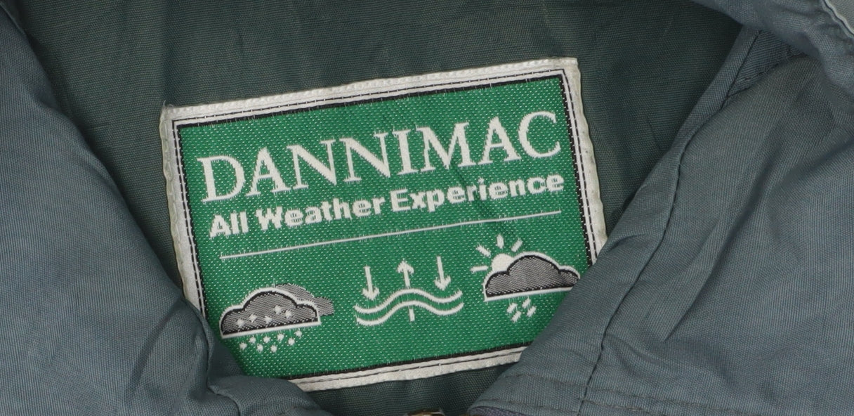 Dannimac Men's Green Overcoat Jacket Size M