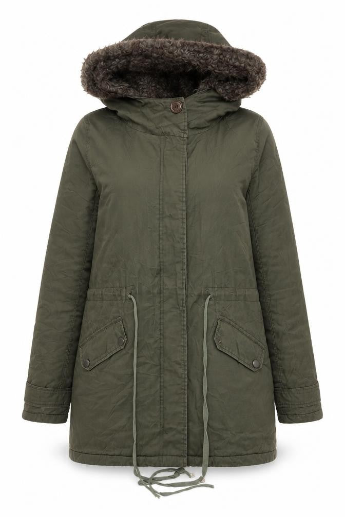 Sweet Poison Women's Green Parka Coat Size 12