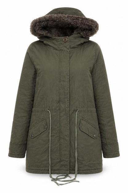 Sweet Poison Women's Green Parka Coat Size 12