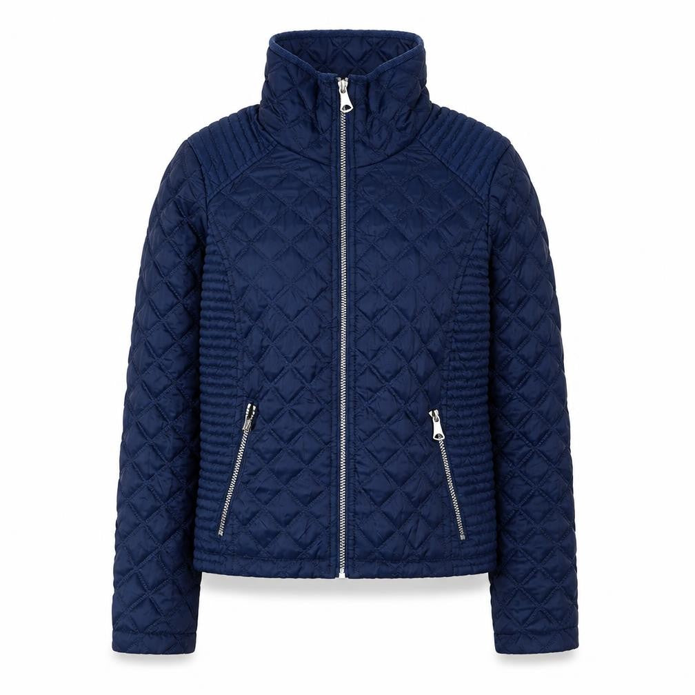 Marc New York Women's Blue Quilted Jacket S, Casual Style