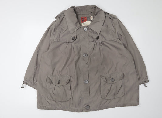 Betty Jackson Black Women's Brown Parka Coat Size 20
