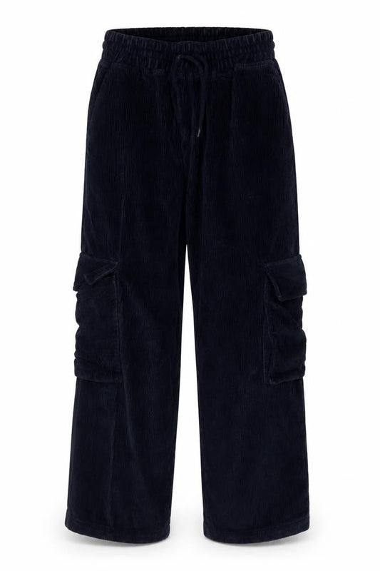 Front view of ASOS Women's Blue Cargo Trousers, size 8