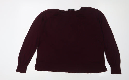 Zara Women’s Red Pullover Jumper, Size 16