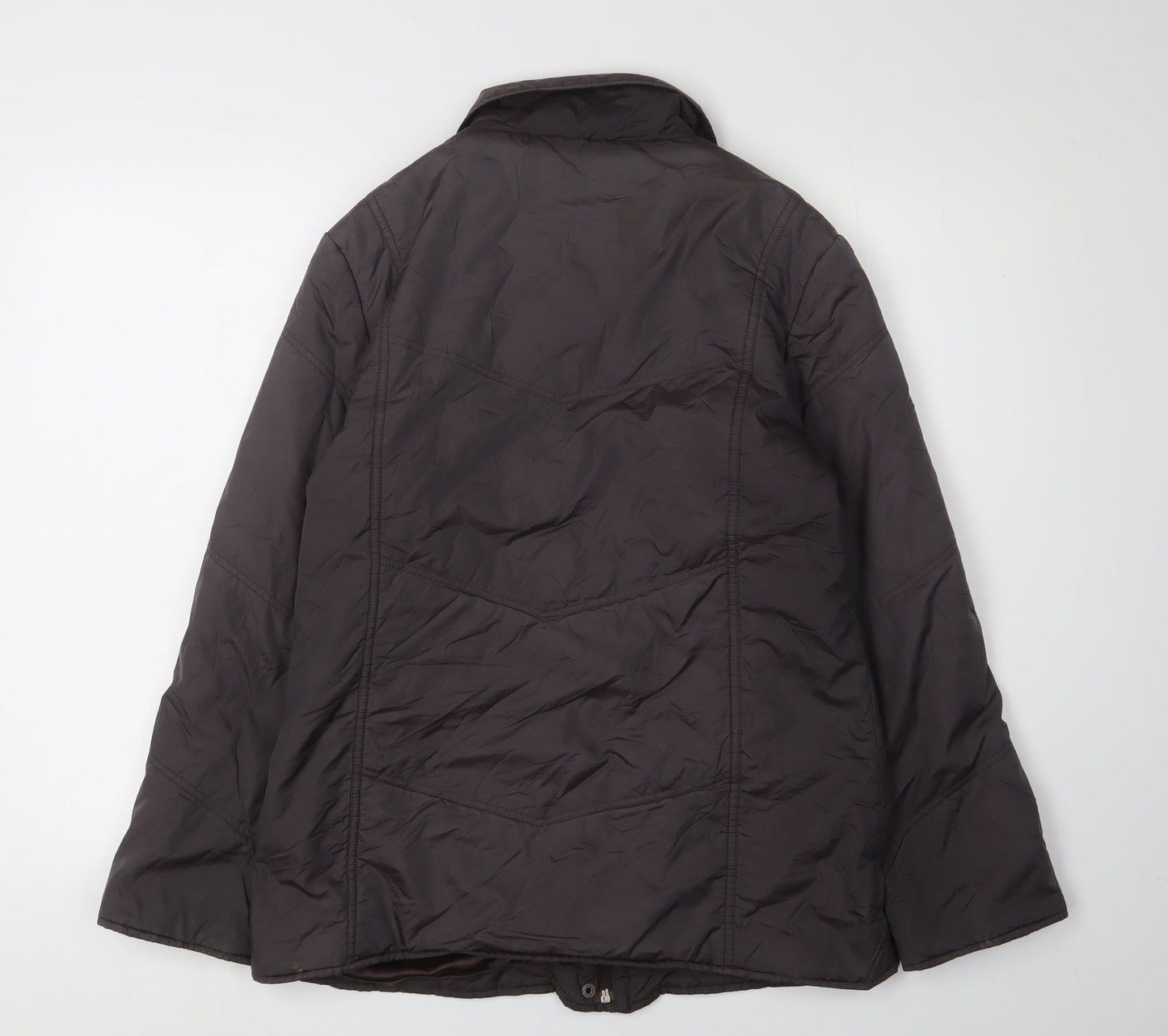 BHS Women's Brown Puffer Jacket Size 10 Casual Style