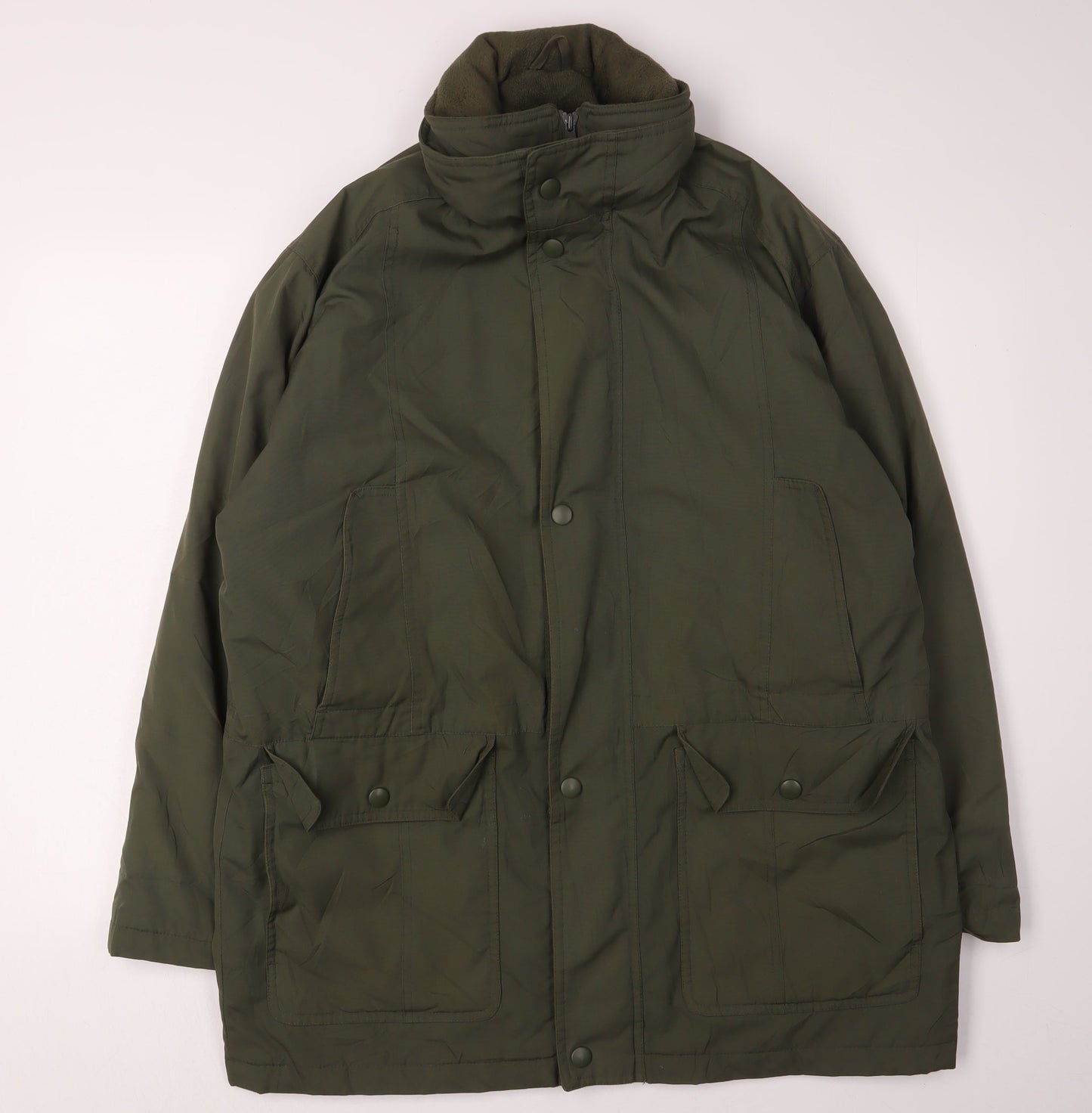 Northwood Men's Green Parka Jacket - Medium Casual Outdoor