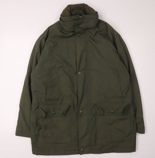 Northwood Men's Green Parka Jacket - Medium Casual Outdoor