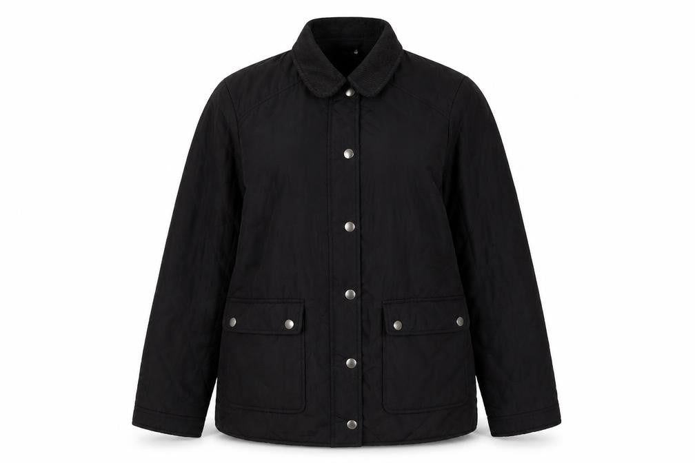 Dorothy Perkins Women's Black Quilted Jacket Size 8
