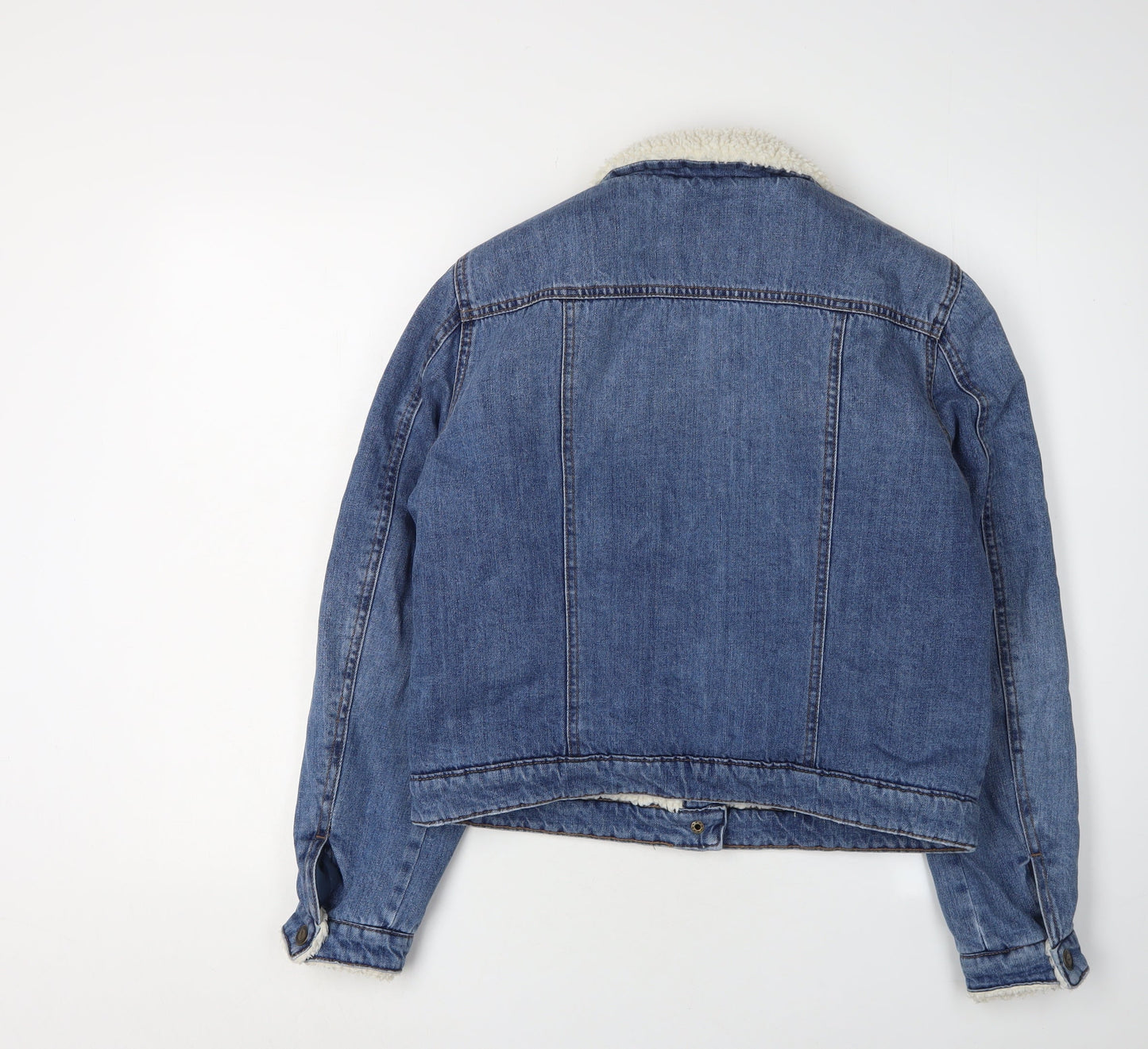 ONLY Women's Blue Denim Basic Jacket Size 10