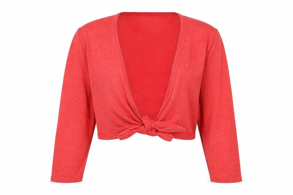 Eddie Bauer Women's Red Cardigan V-Neck Jumper M