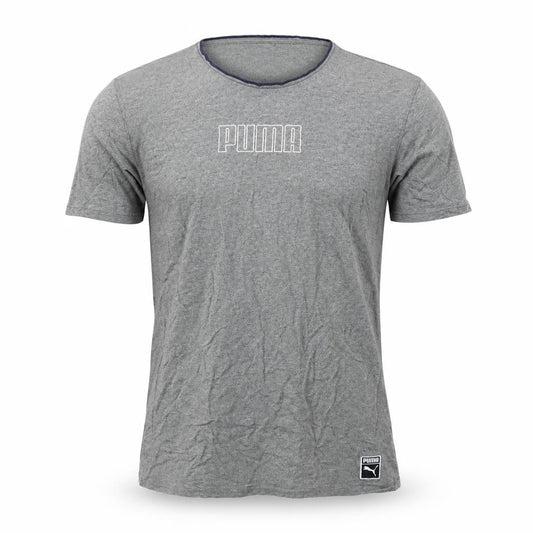 Puma Men's Grey Crew Neck T-Shirt, Size L
