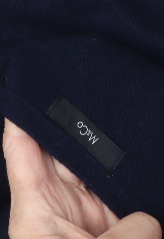 M&Co Women's Blue Pullover Jumper Size 10