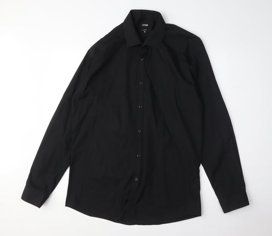 Dunnes Stores Men's Black Slim Fit Dress Shirt