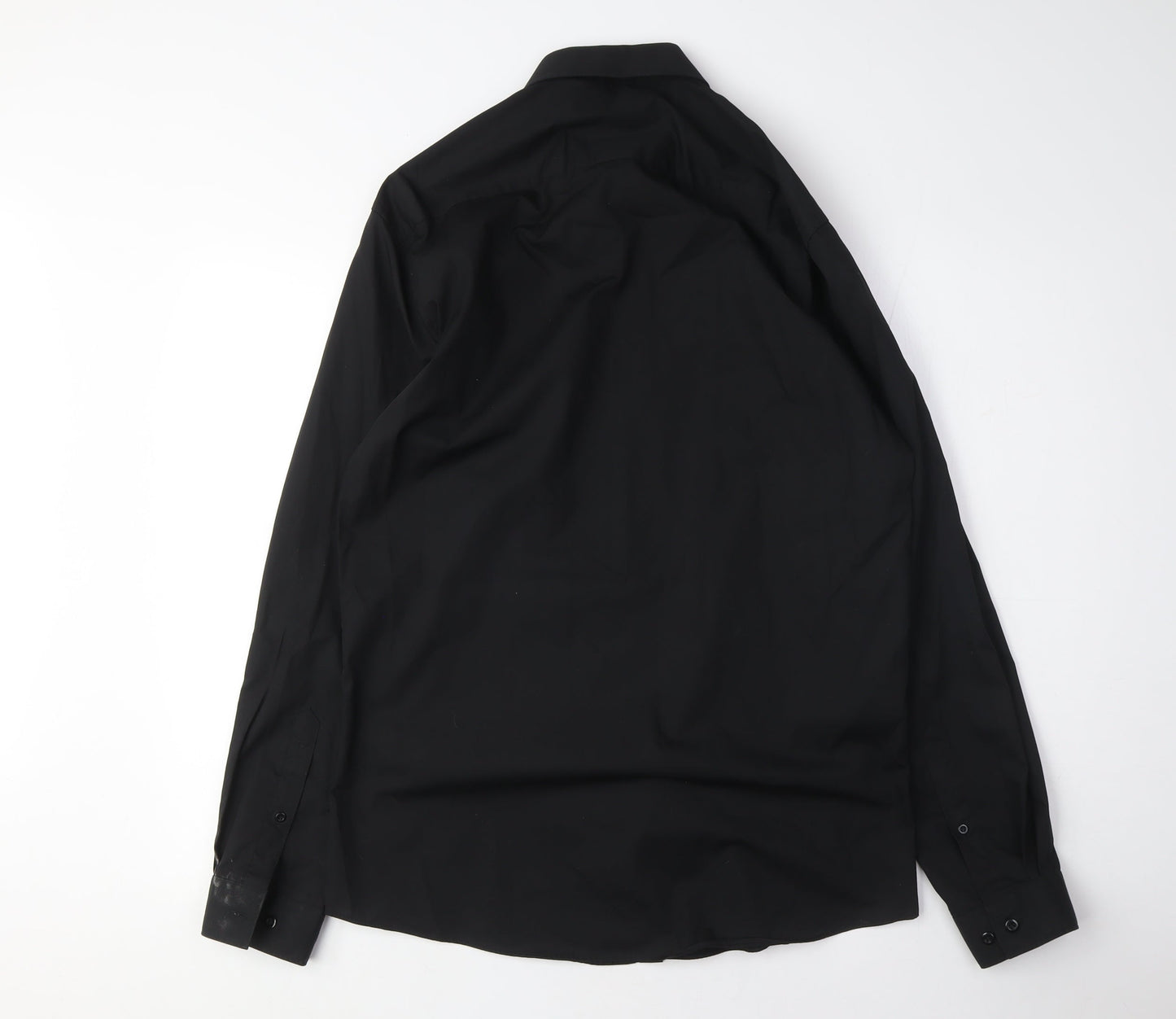 Dunnes Stores Men's Black Slim Fit Dress Shirt