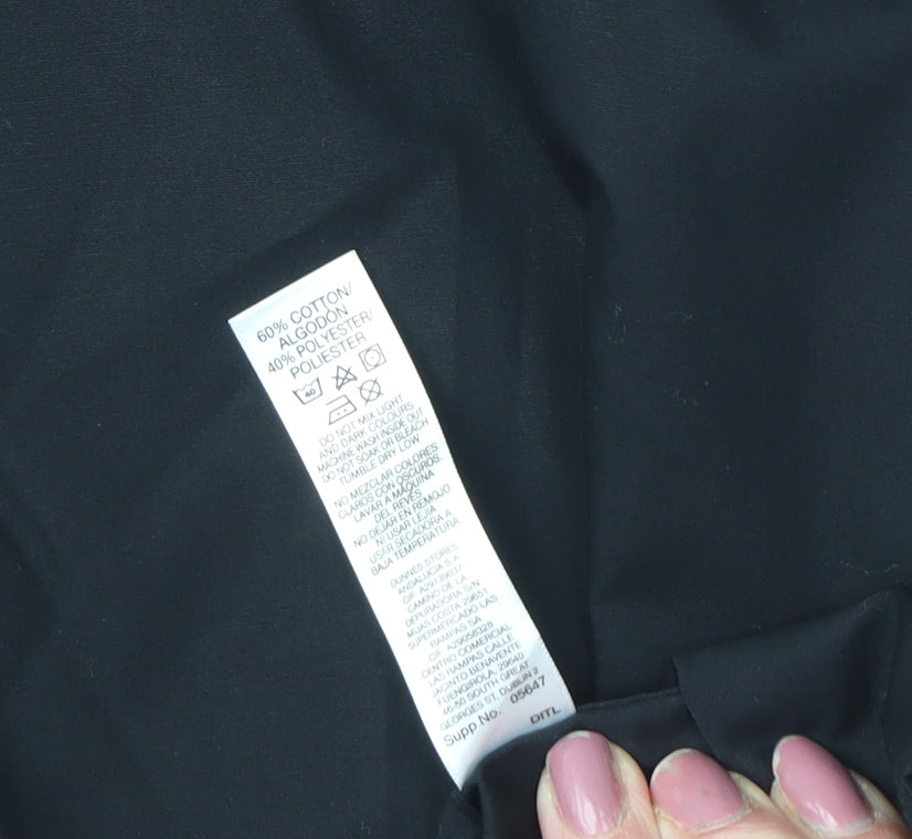 Dunnes Stores Men's Black Slim Fit Dress Shirt