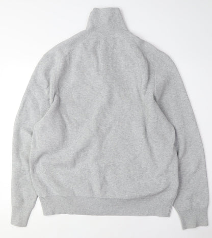 Marks & Spencer Men's Grey XL Full Zip Jumper