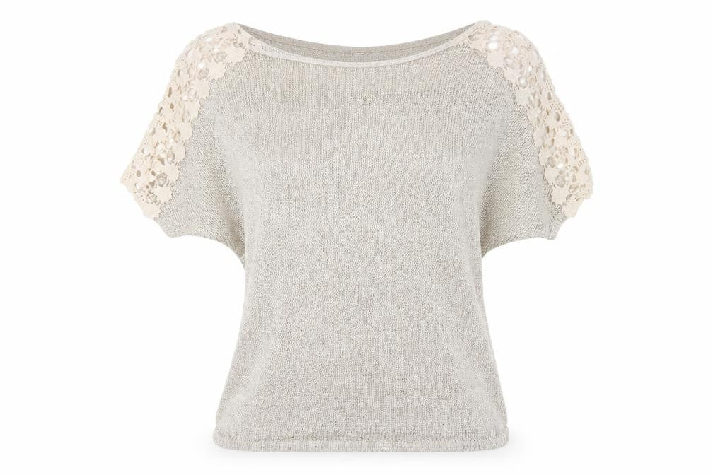 Victoria & Karl Women's Silver Sequin Pullover Jumper One Size