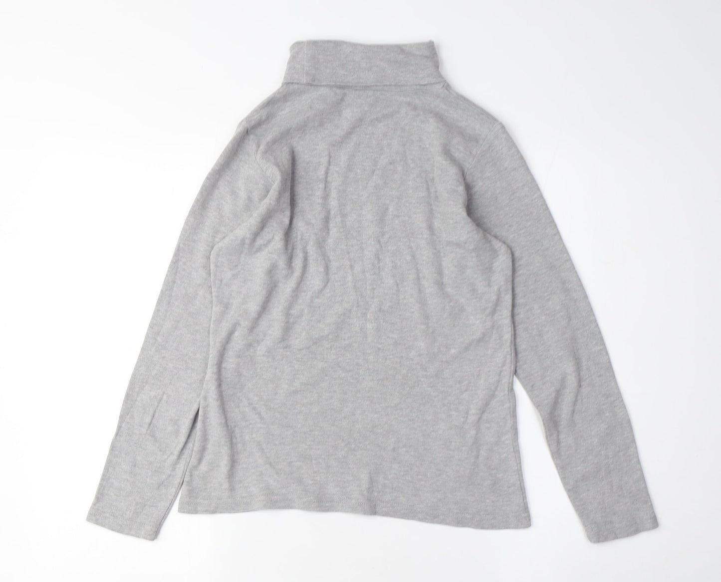Isle Women's Grey Roll Neck Pullover Jumper Size S