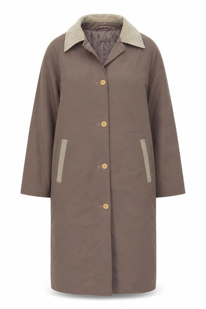 A Wrayne Women's Brown Long Overcoat Size 12