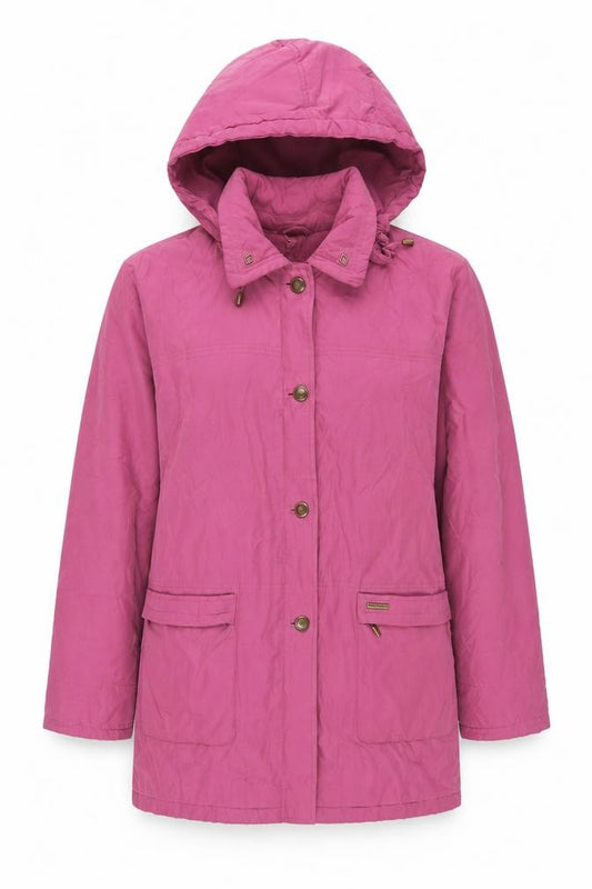 Astraka Women's Pink Hooded Parka Jacket Size M