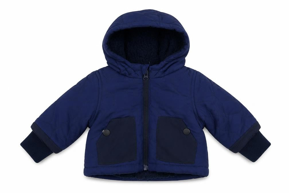 Marks & Spencer Unisex Blue 3-6M Puffer Jacket