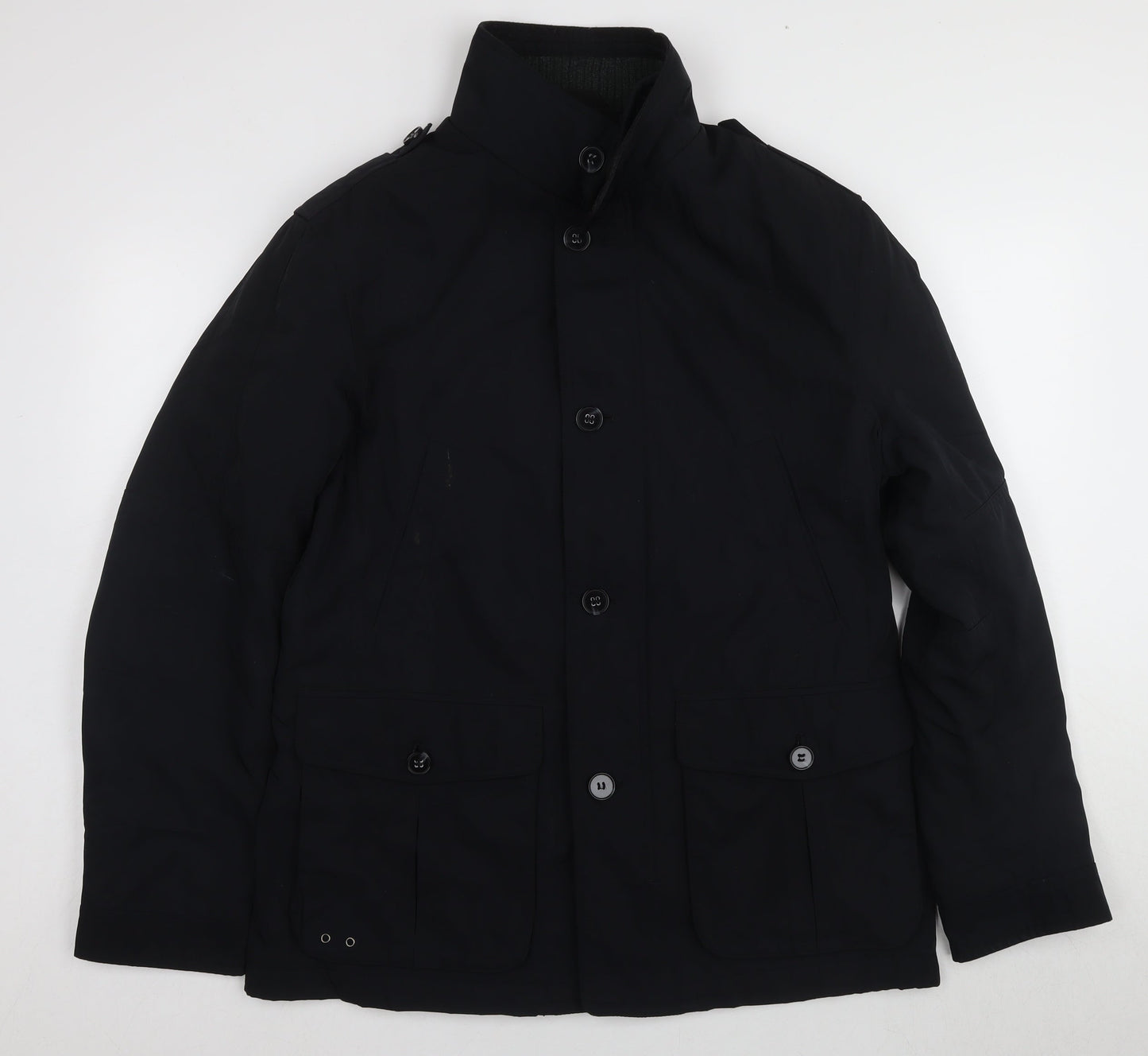 Marks and Spencer Men's Navy Mid-Length Jacket - M