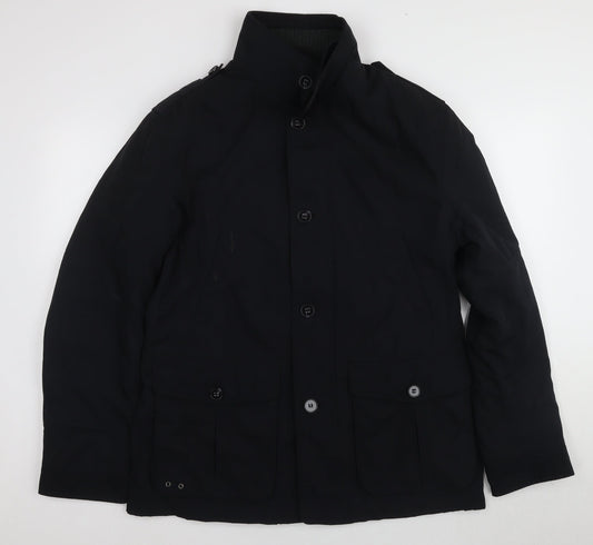 Marks and Spencer Men's Navy Mid-Length Jacket - M