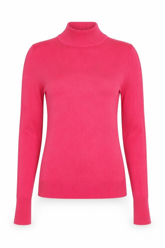 Asos Women's Pink Mock Neck Pullover Jumper, Size 8