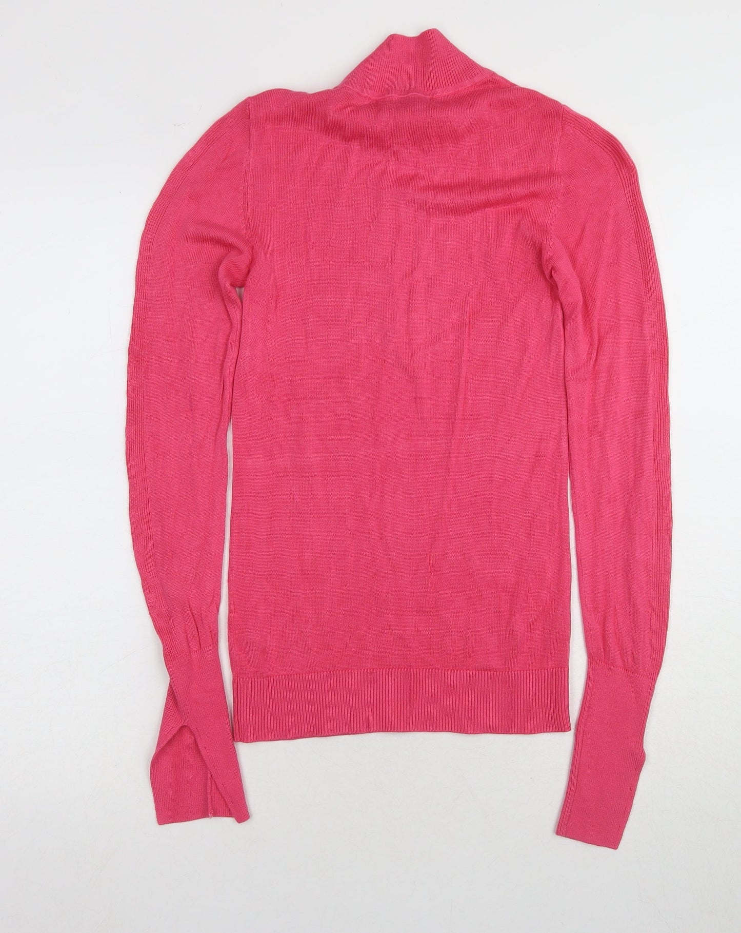 Asos Women's Pink Mock Neck Pullover Jumper, Size 8