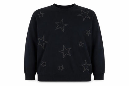 Debenhams Women's Black Star Pullover Jumper Size 10