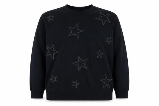 Debenhams Women's Black Star Pullover Jumper Size 10