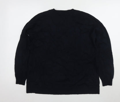Debenhams Women's Black Star Pullover Jumper Size 10