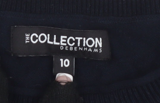 Debenhams Women's Black Star Pullover Jumper Size 10