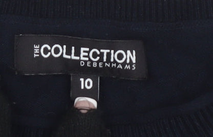 Debenhams Women's Black Star Pullover Jumper Size 10