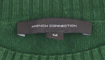 Close-up detail of French Connection Men's Green M jumper Casual