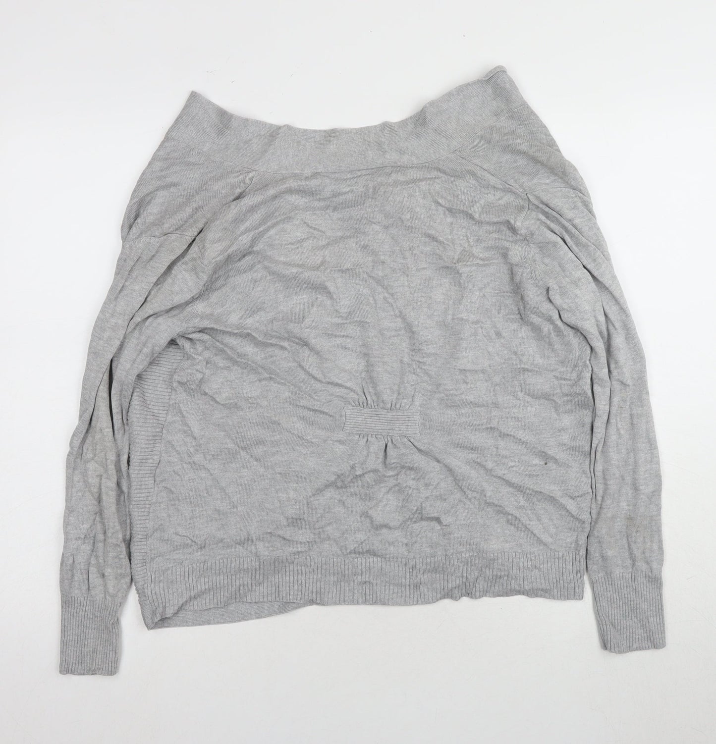 Wallis Women's Grey Cardigan, Size L, Relaxed Fit, Casual