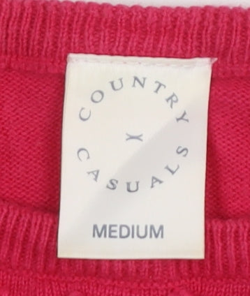 Country Casuals Women's Red Pullover Knit Jumper M