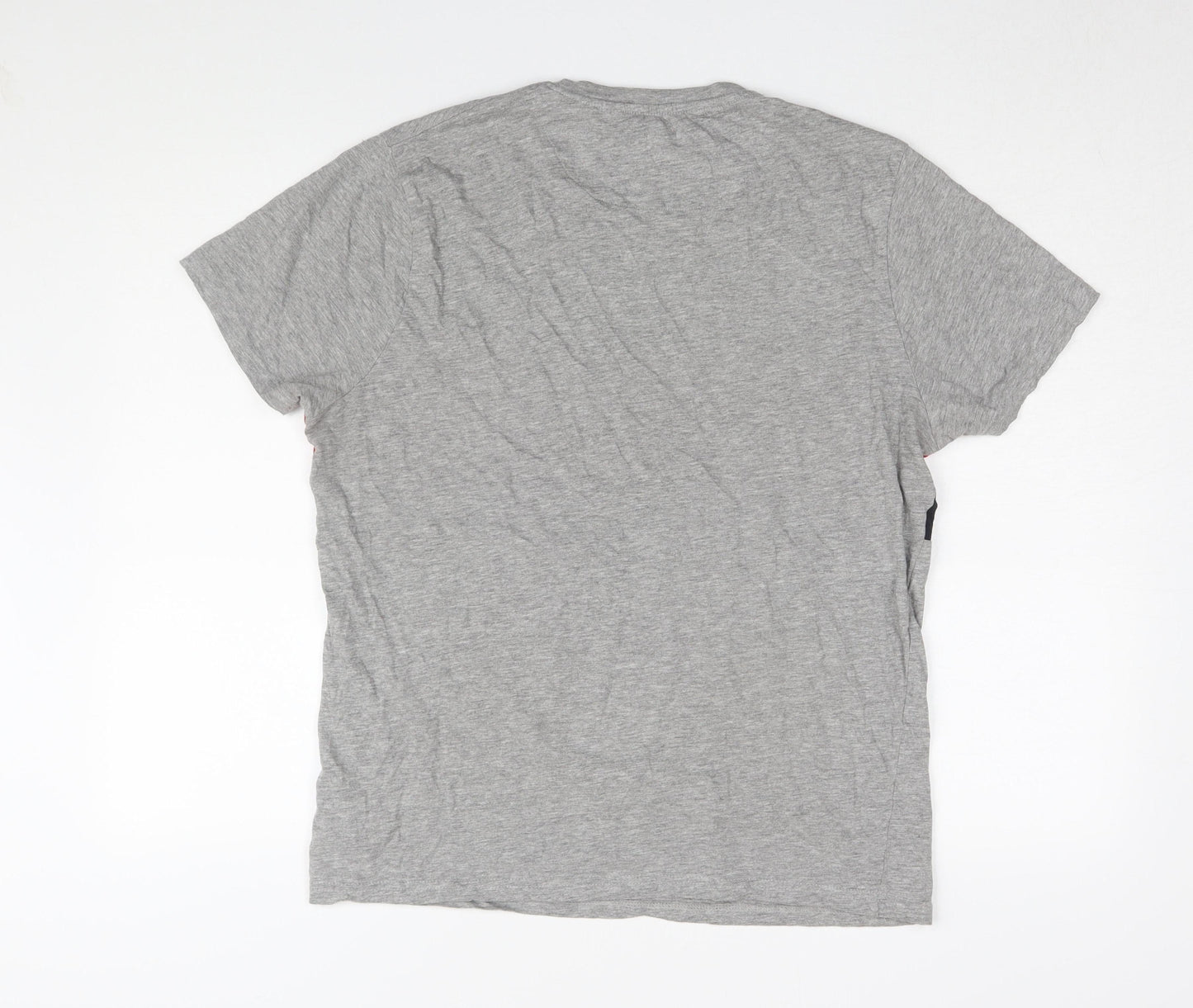 Brave Soul Men's L Grey Block T-Shirt