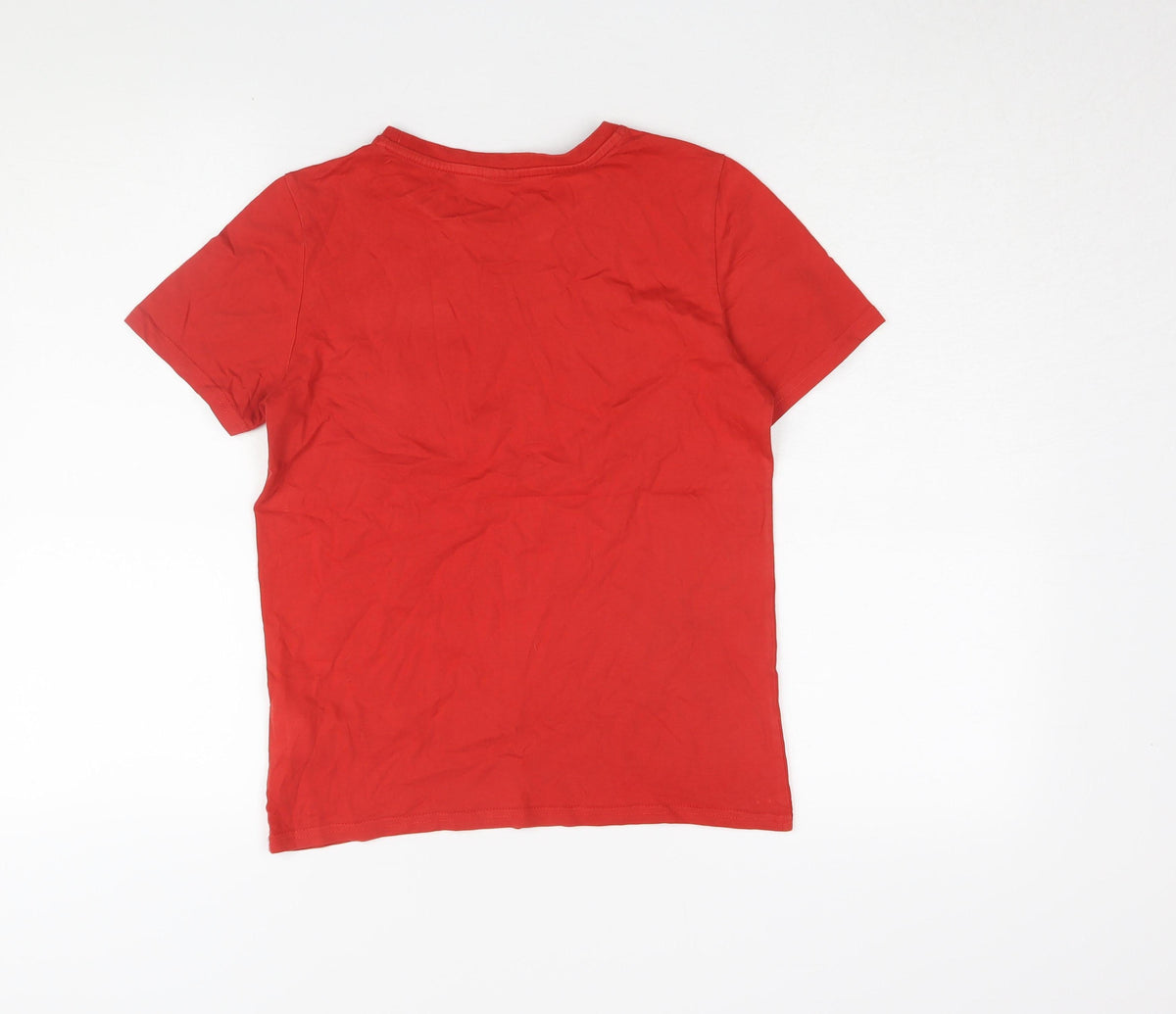 Back view of Puma boys’ red t-shirt, 11-12 years, logo style