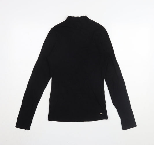 Ted Baker Women’s Black Slim T-Shirt, Size 2, Long Sleeve