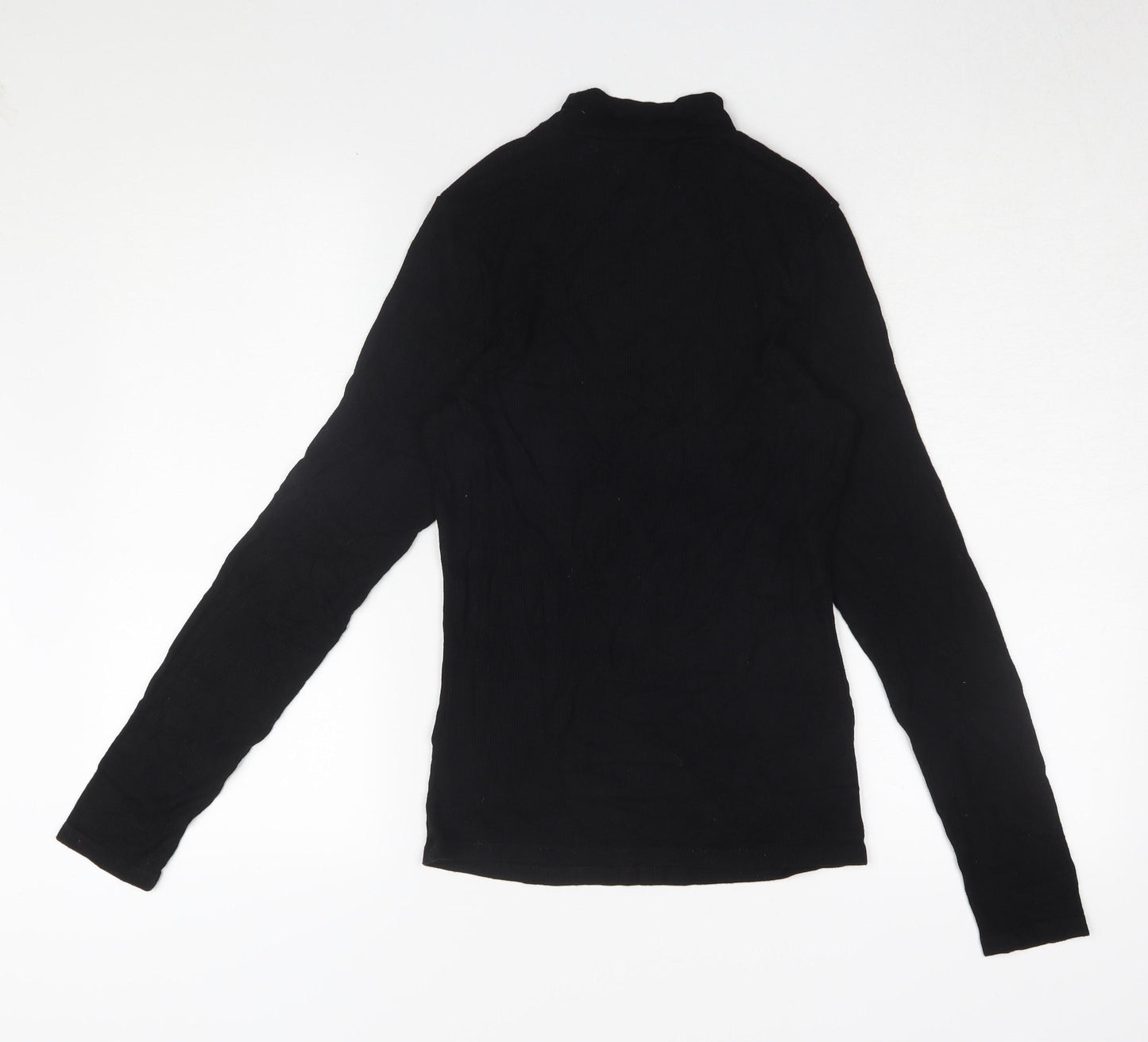 Ted Baker Women’s Black Slim T-Shirt, Size 2, Long Sleeve