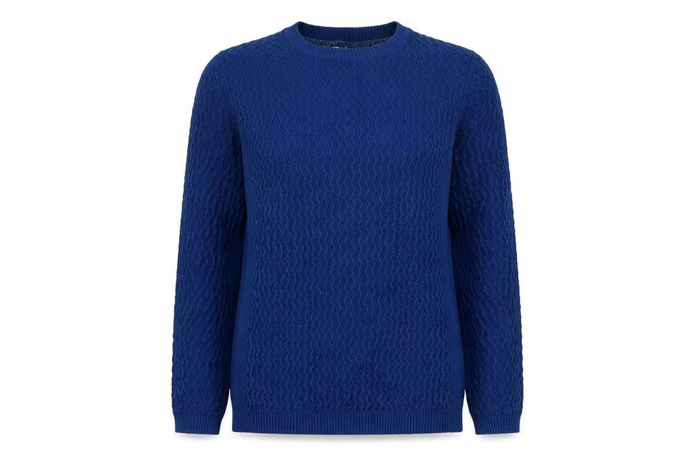 Isle Women's Blue Knit Pullover Jumper, M