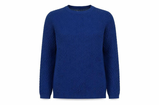 Isle Women's Blue Knit Pullover Jumper, M