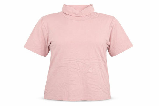 Olsen Pink Roll Neck Women's T-Shirt, Size 18, Casual