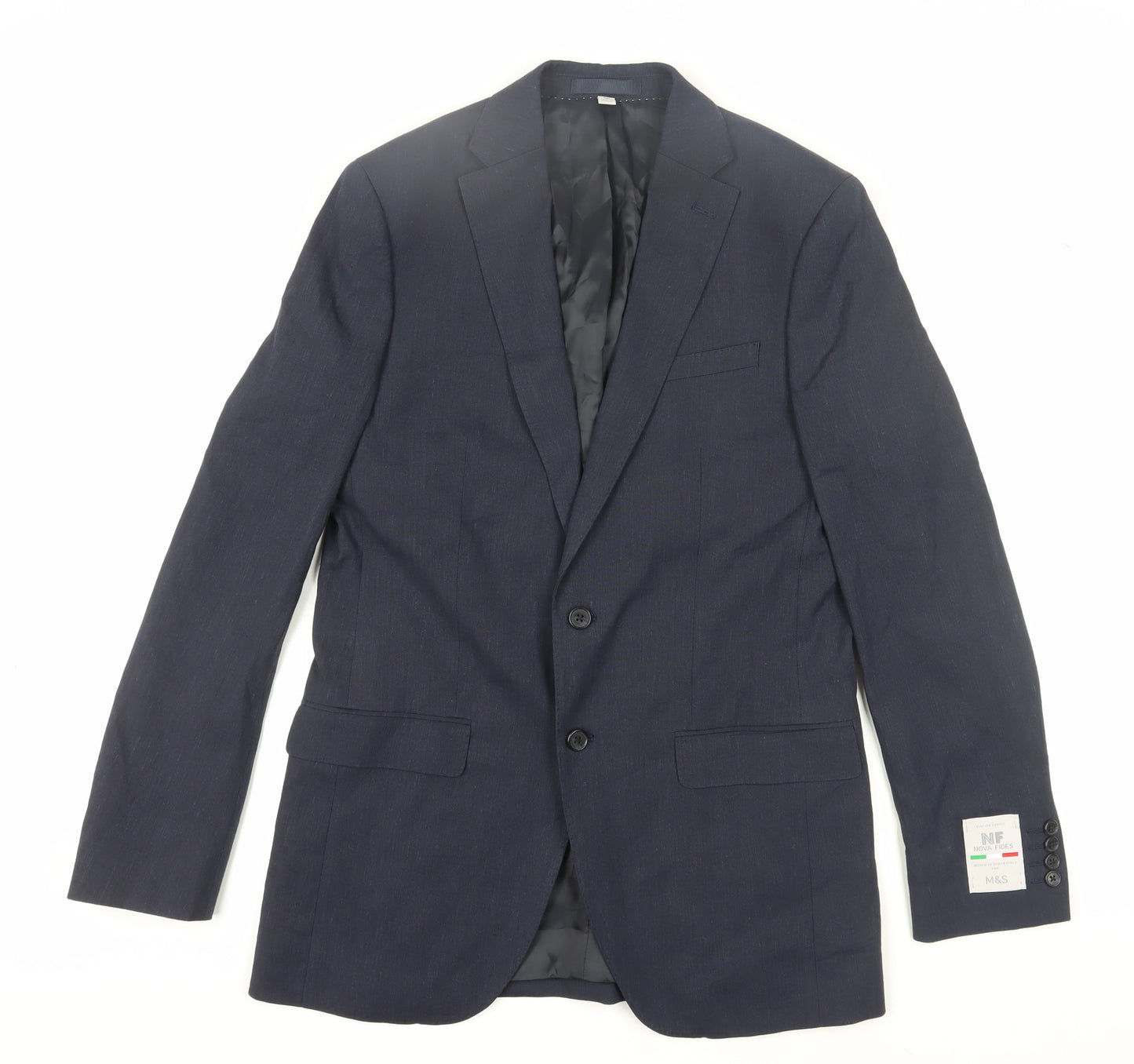 Marks and Spencer Men's Blue Blazer 38 Long