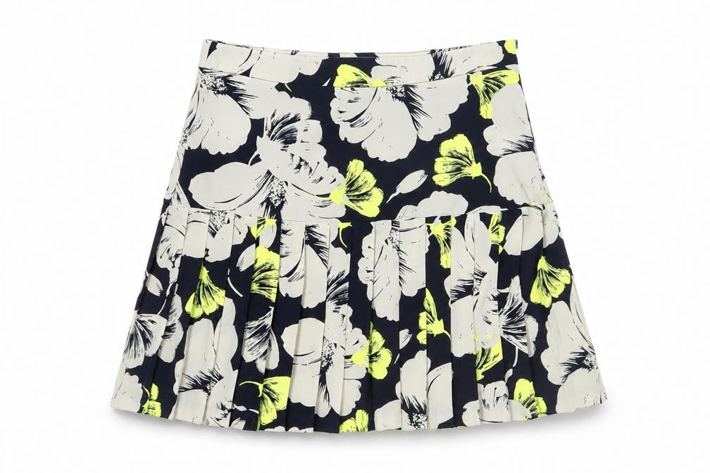 Banana Republic Women's Multicoloured Floral Pleated Skirt, Size 4