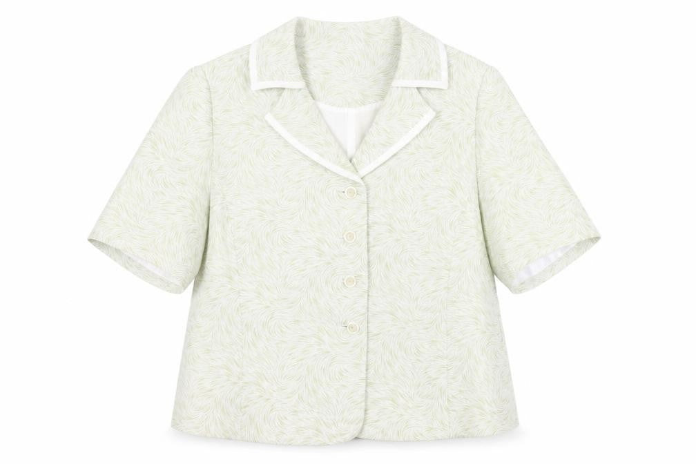 Image Collection Women's Green Size 16 Short Sleeve Jacket