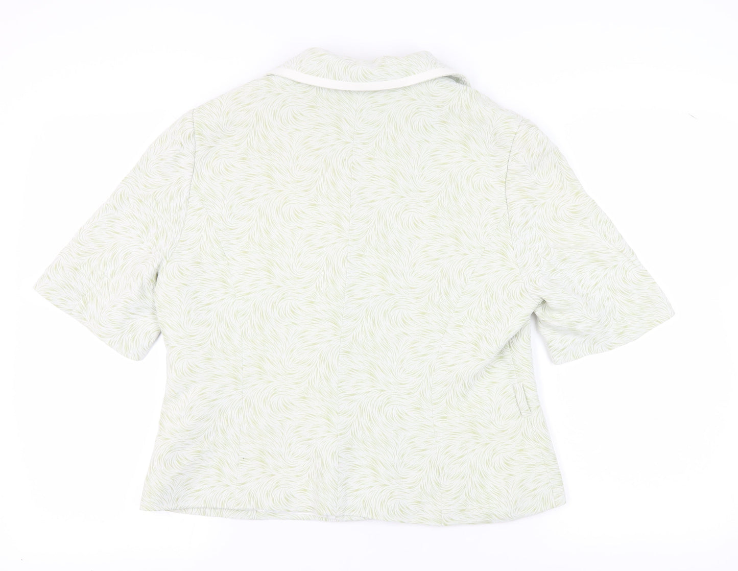 Image Collection Women's Green Size 16 Short Sleeve Jacket